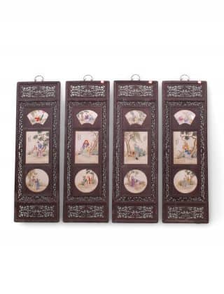 47″ Multicolored Scholars Plaques, Set of 4