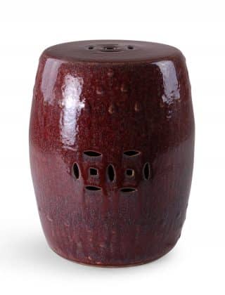 16″ Oxblood Garden Seat