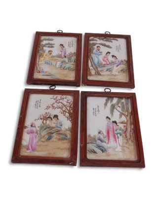 47″ Multicolored Scholars Plaques, Set of 4