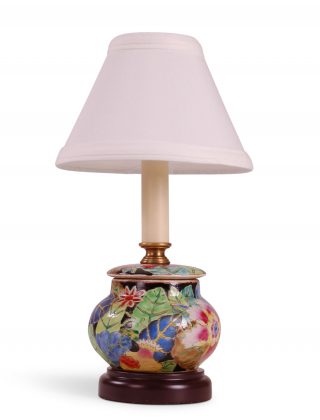 13″ Tobacco Leaf Mini Lamp, No Shade