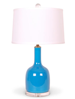 24″ Sky Blue Club Vase Lamp